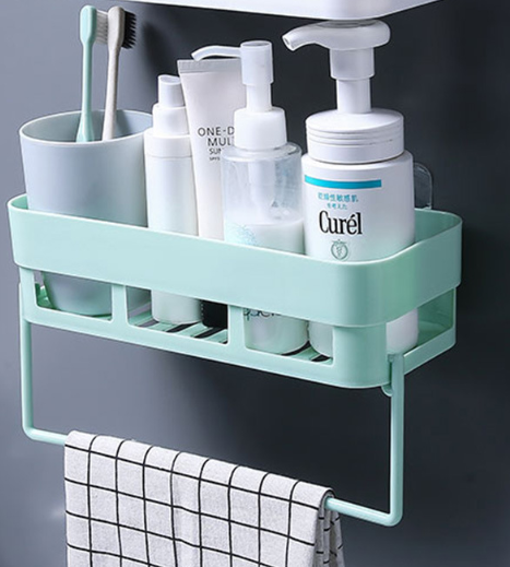 Lighteme Selbstklebender Badezimmer-Regal-Organizer (4 Farben &amp; 2 Ausführungen)