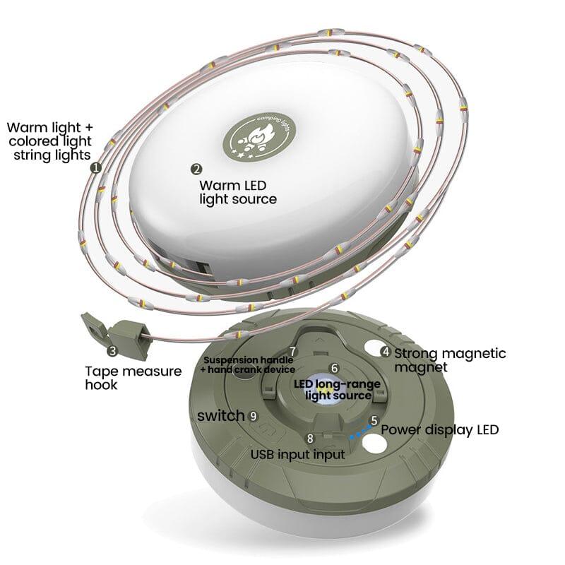 Tragbare USB-LED-Lichterkette für Camping von Lighteme