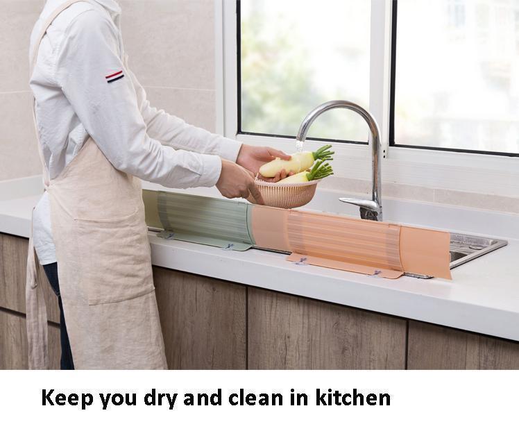 Protection anti-éclaboussures rétractable pour évier Lighteme (2 couleurs)