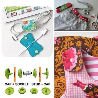 Ihrtrade Snap Button DIY Set (150 Pcs Set)