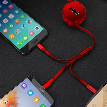 Lighteme 3 In 1 Telescopic Data Line (4 Colors)