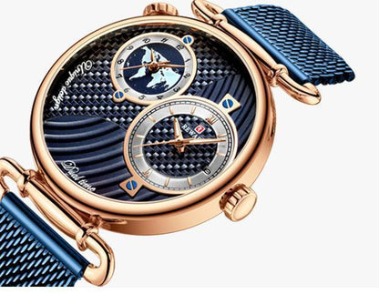 Lighteme Luxus-Wasserdichte Multi-Zeitzonen-Uhr für Herren (5 Farben) 