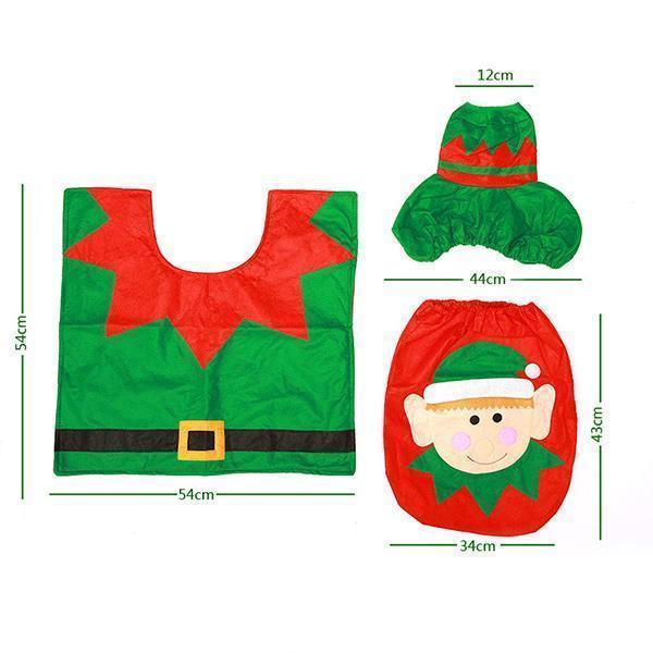 Lighteme Christmas Toilet Seat Cover (1 Set)