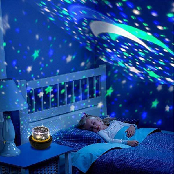 Lampe de projection rotative Lighteme Fantasy Dazzle Color