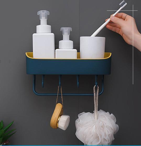 Lighteme Selbstklebender Badezimmer-Regal-Organizer (4 Farben &amp; 2 Ausführungen)