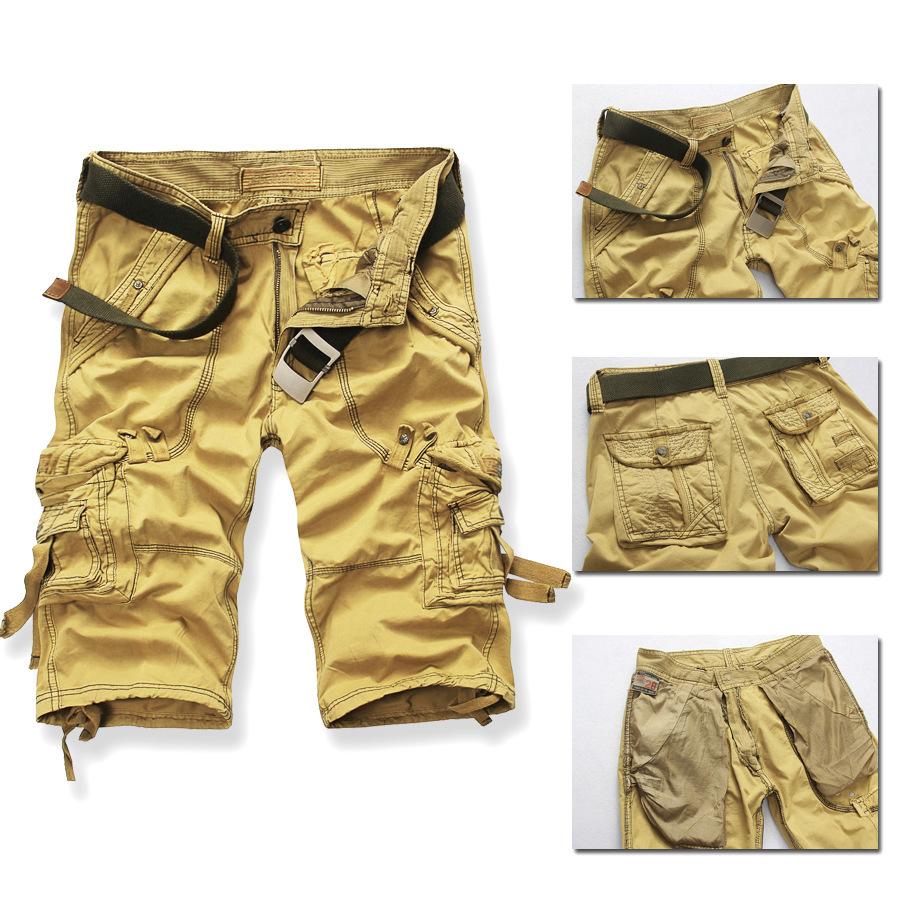 Ihrtrade - Washed Soft Cotton Cloth Men Cargo Tactical Shorts Plus Size (5 Colors),USB C Charger