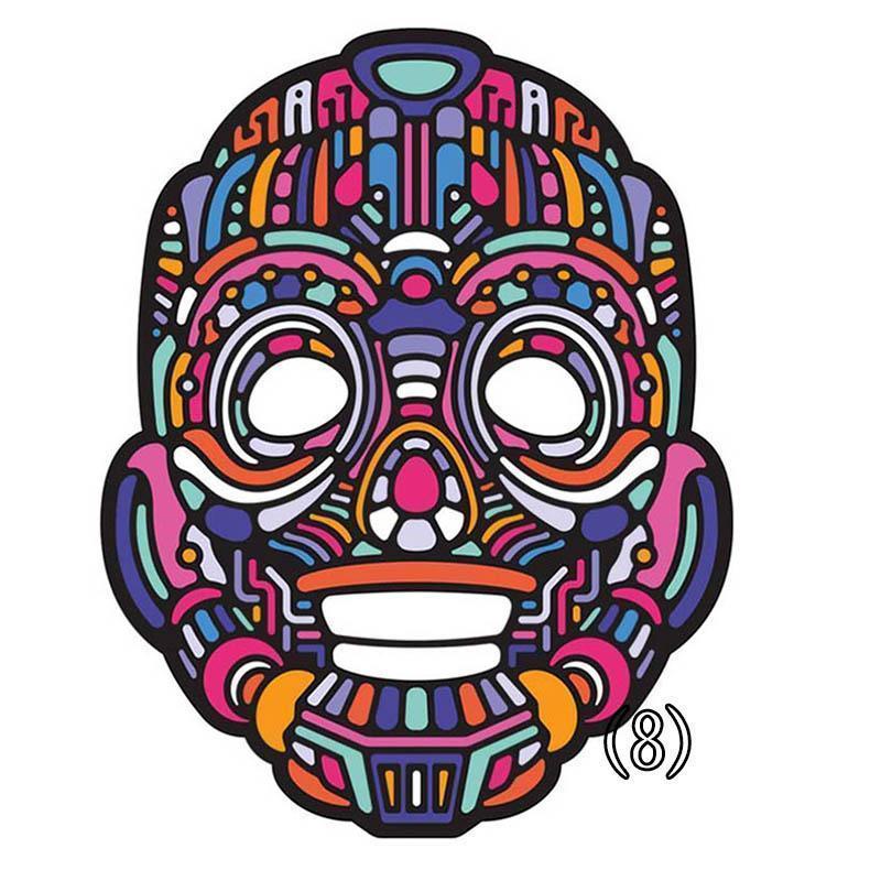 Ihrtrade Voice-activated Halloween Scary Mask (20 Types)