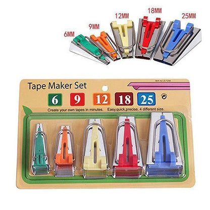 Ihrtrade 5 Size Bias Tape Maker Tools Set