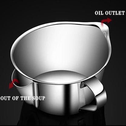 Pot à filtre à huile en acier inoxydable Lighteme (3 tailles)