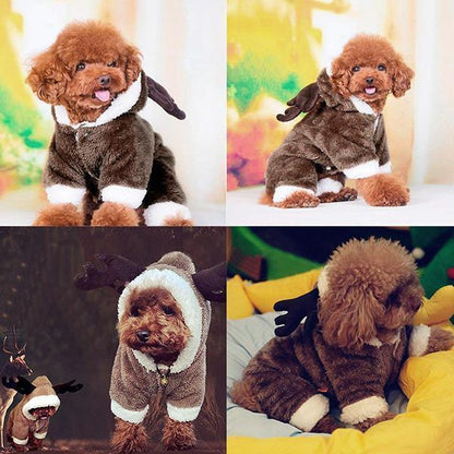 Lighteme Haustier-Weihnachtskleidung mit Elchmotiv (5 Größen)