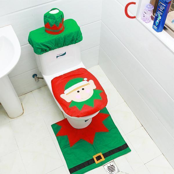 Lighteme Christmas Toilet Seat Cover (1 Set)
