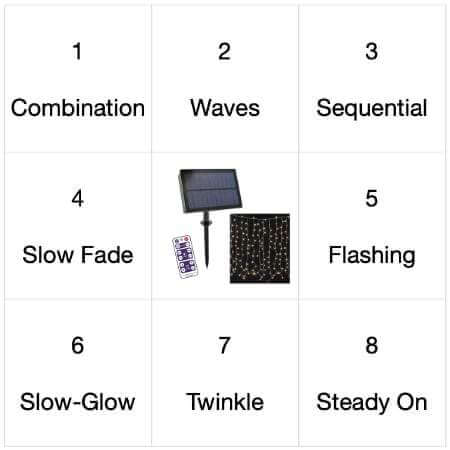 Lighteme Premium Warmweiß-LED-Solar-Eiszapfenlichter mit Fernbedienung