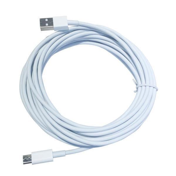 Câble de données extra long Lighteme pour iPhone, Android et USB-C