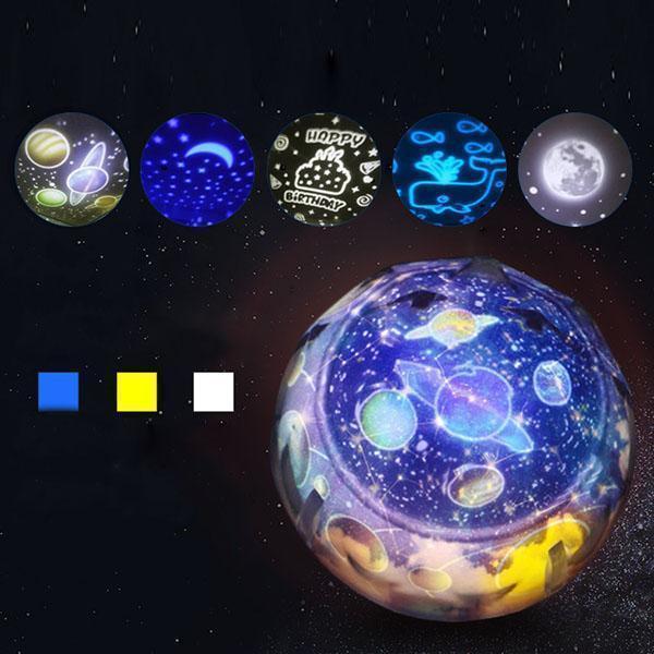 Lampe de projection rotative Lighteme Fantasy Dazzle Color