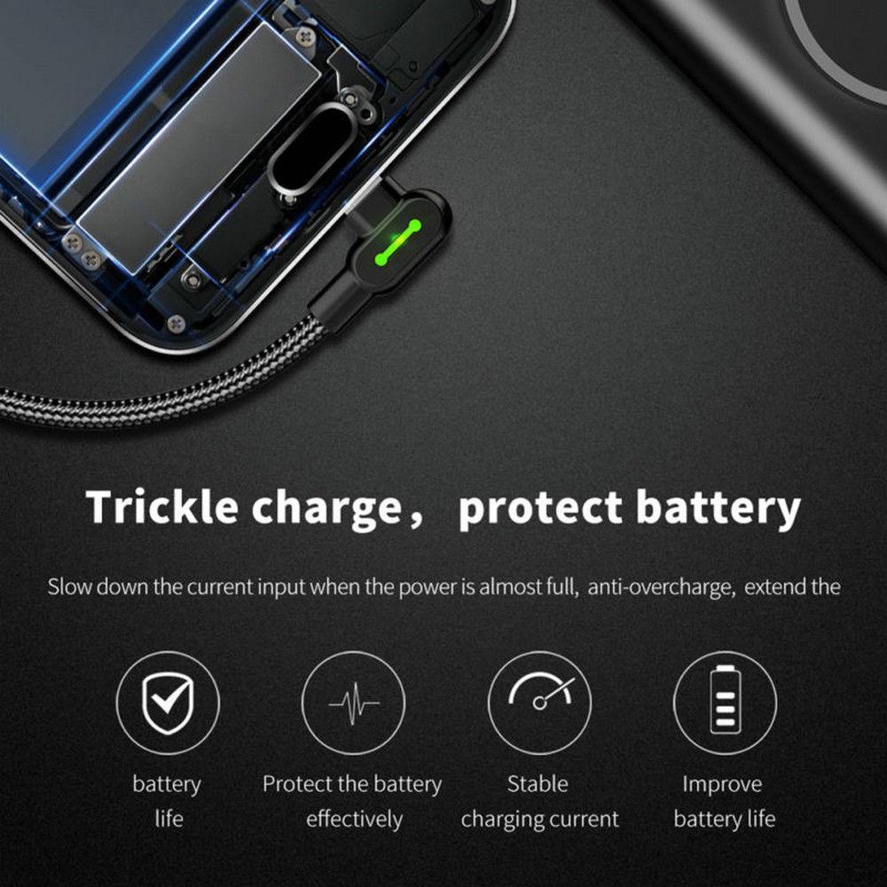 Ihrtrade Titan Unbreakable 90 Degree Plug Fast Charging Cable (Include 2PCS & 3PCS)