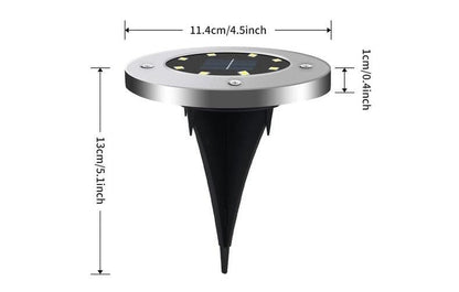 Lighteme Solar-Gartenleuchten zum Eingraben | 3 kaufen, 1 gratis (4 Stück)