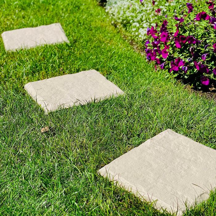 Lighteme 2-Pack Decorative Garden Stepping Stones Set