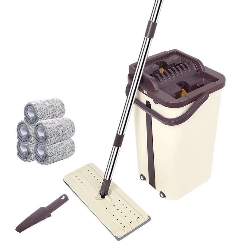 The lightweight and ergonomic design is less labor intensive than traditional mops