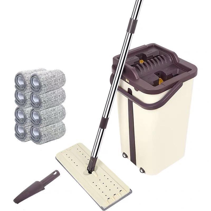 The lightweight and ergonomic design is less labor intensive than traditional mops
