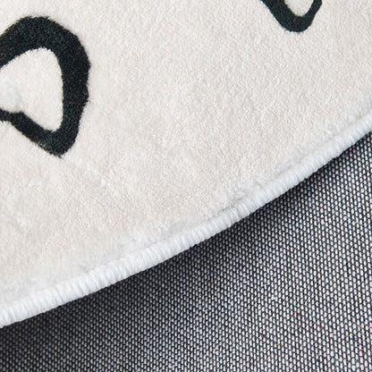 Tapis décoratif circulaire Lighteme Abstract Art