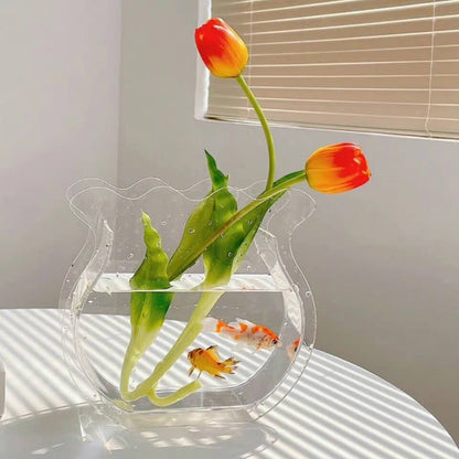 Lighteme Acrylic Fishtail Shpae Vase