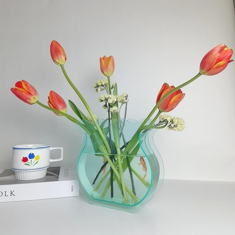 Lighteme Acrylic Fishtail Shpae Vase