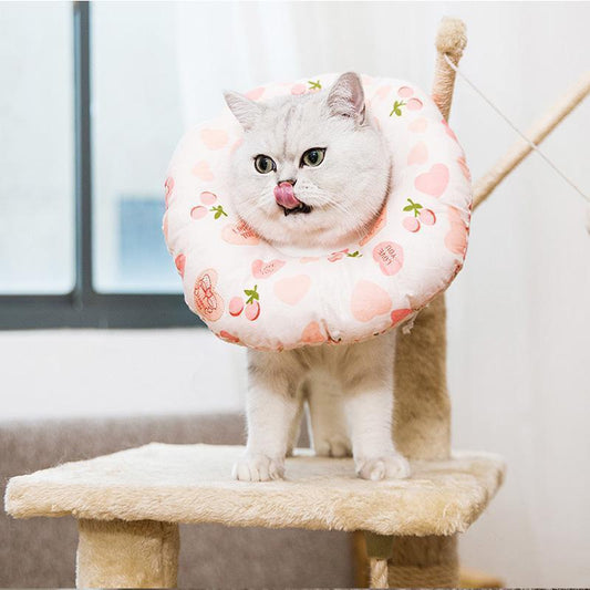 Lighteme Adjustable Elizabeth Circle Cat Anti-bite Collar (4 colors & 4 sizes)