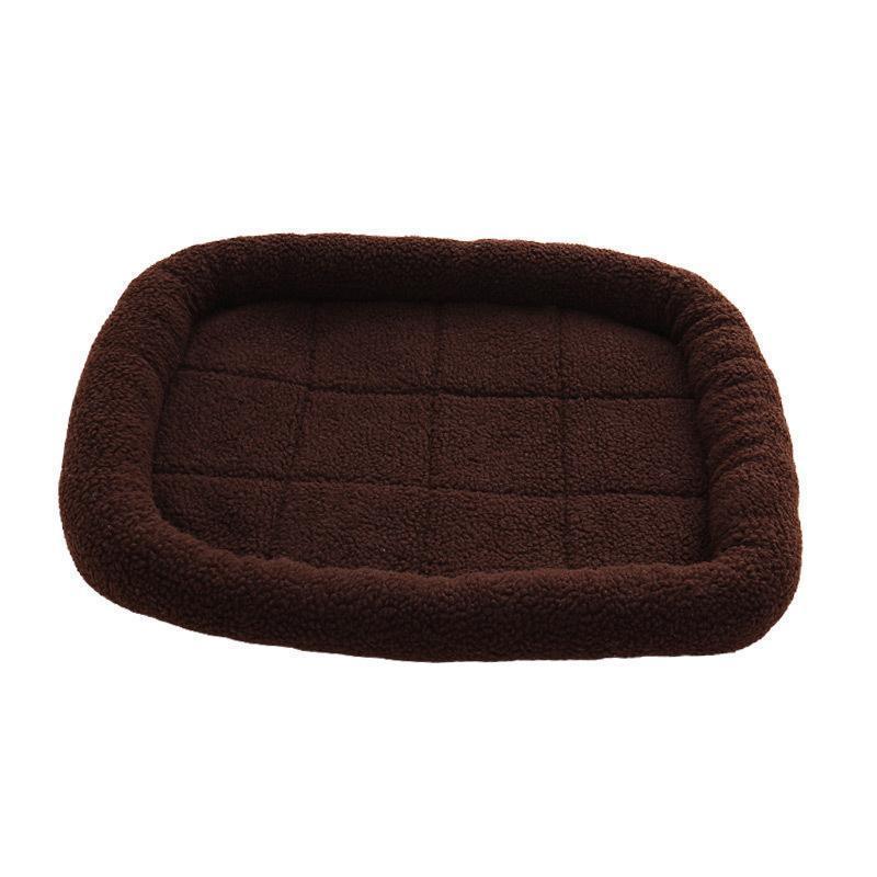 Ihrtrade Adult And Puppy Shag Square Dog Bed (5 Colors & 3 Sizes)