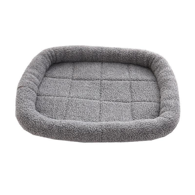 Ihrtrade Adult And Puppy Shag Square Dog Bed (5 Colors & 3 Sizes)