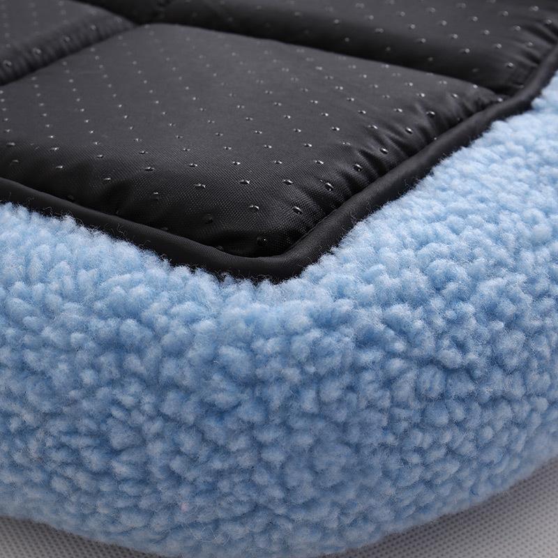 Ihrtrade Adult And Puppy Shag Square Dog Bed (5 Colors & 3 Sizes)
