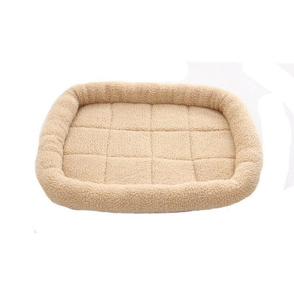 Ihrtrade Adult And Puppy Shag Square Dog Bed (5 Colors & 3 Sizes)