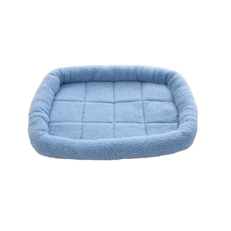 Ihrtrade Adult And Puppy Shag Square Dog Bed (5 Colors & 3 Sizes)