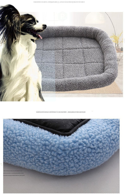 Ihrtrade Adult And Puppy Shag Square Dog Bed (5 Colors & 3 Sizes)