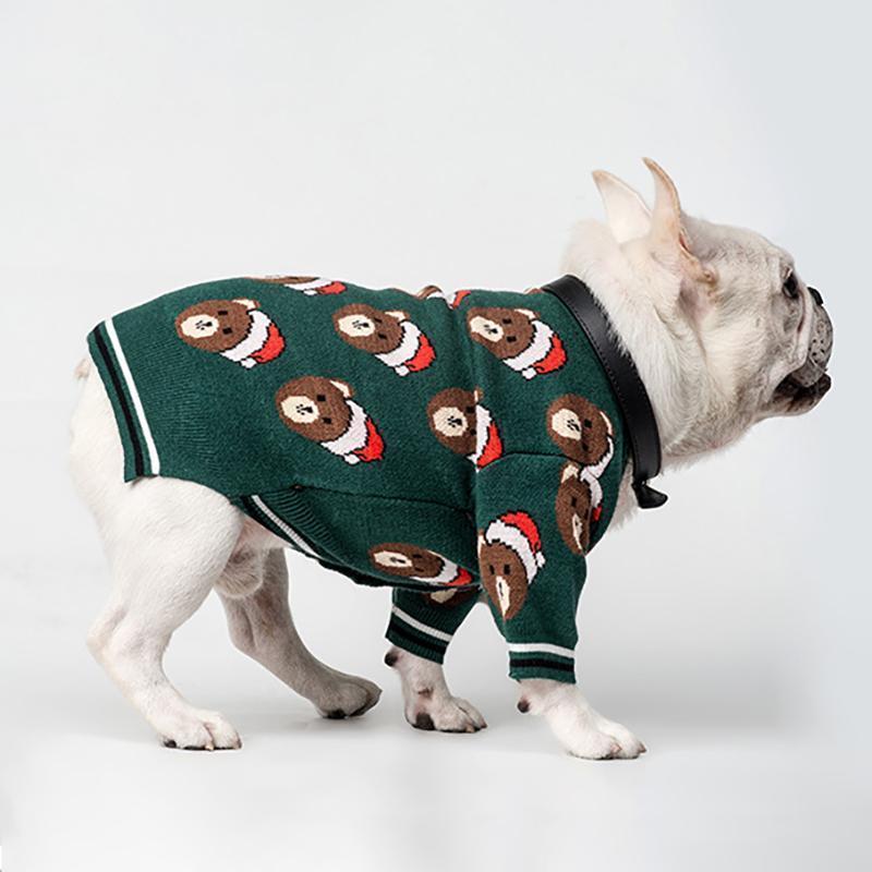 Lighteme Weihnachtspullover mit Bärenmuster (Katze/Hund) (7 Größen)