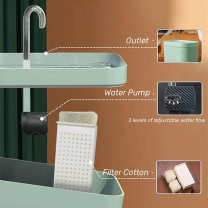 Fontaine à eau automatique Lighteme pour animaux de compagnie