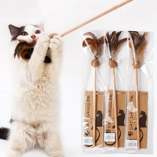 Jouet pour chat Lighteme Bell Feather Teaser