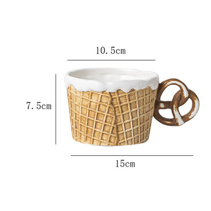 Tasse et soucoupe en céramique Lighteme Biscuit