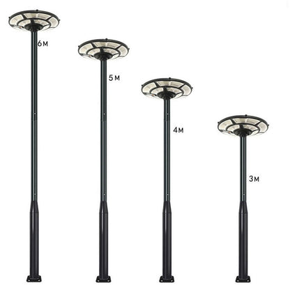 Lighteme 20 Fuß kommerzieller Straßen-/Parkplatz-/Flaggenlichtmast, Aluminium + Käfig, 1er-Pack