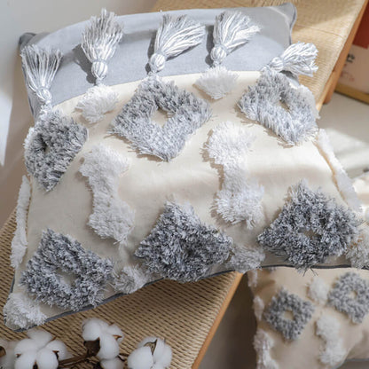 Housse de coussin Lighteme en coton bohème