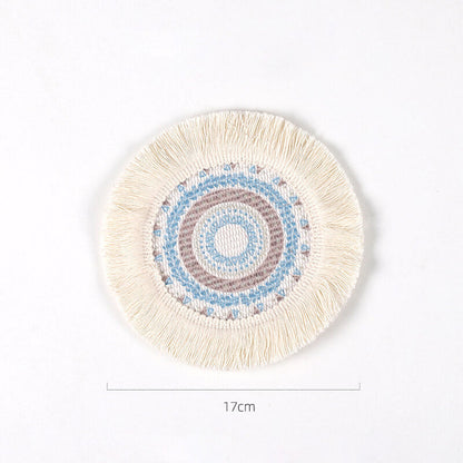 Sets de table Lighteme Boho à pompons