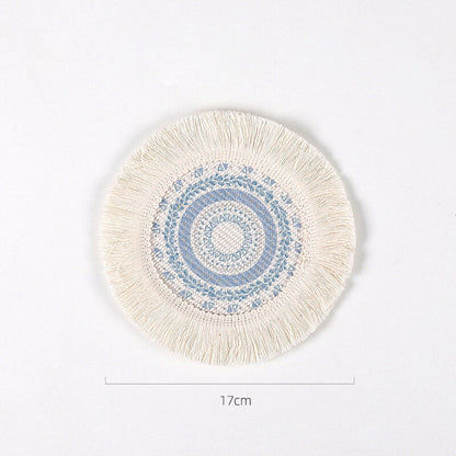 Sets de table Lighteme Boho à pompons