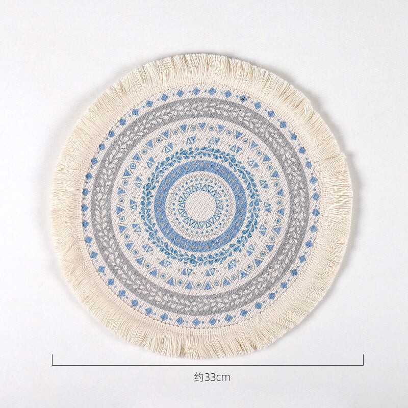 Sets de table Lighteme Boho à pompons