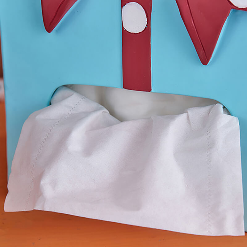 Lighteme Taschentuch-Aufbewahrungsbox mit Schleife und Punkten