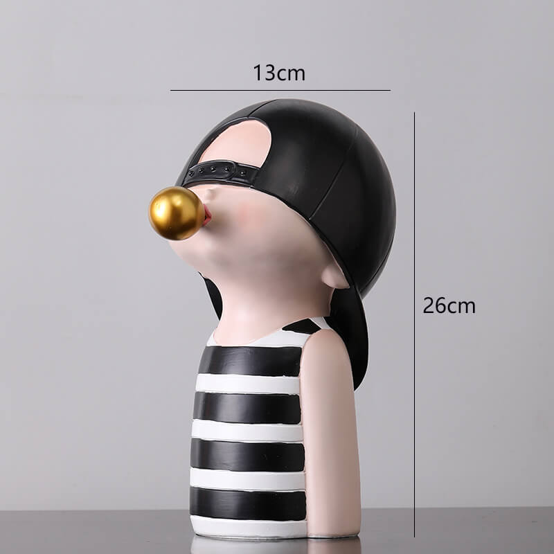 Lighteme Seifenblasen blasendes Mädchen, Harzornament