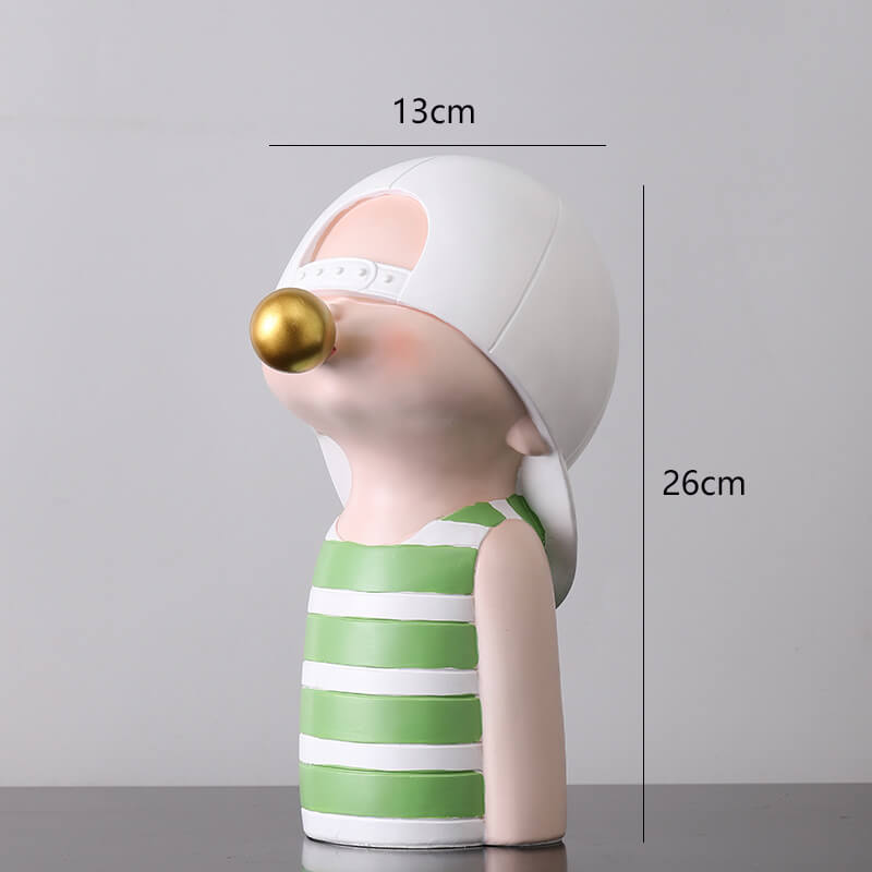 Lighteme Seifenblasen blasendes Mädchen, Harzornament