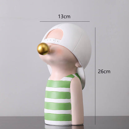 Lighteme Seifenblasen blasendes Mädchen, Harzornament