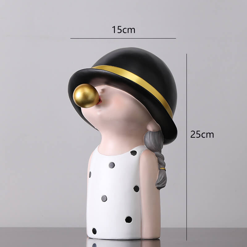 Lighteme Seifenblasen blasendes Mädchen, Harzornament