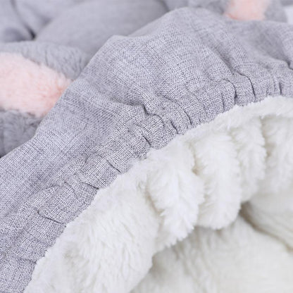 Lighteme Bunny Samtkatzen-Spiel- und Schlafröhre Warmer Tunnel