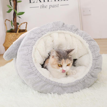 Lighteme Bunny Samtkatzen-Spiel- und Schlafröhre Warmer Tunnel