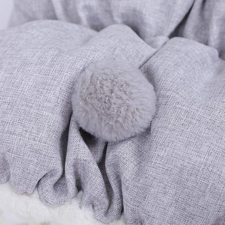 Lighteme Bunny Samtkatzen-Spiel- und Schlafröhre Warmer Tunnel